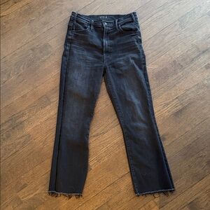 MOTHER Women's Dark Denim Straight Leg Jeans
